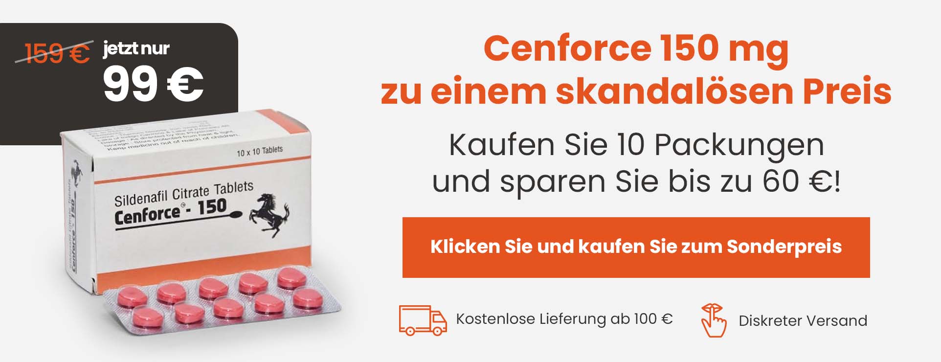 Cenforce 150 mg mit Sildenafil - Sonderangebot