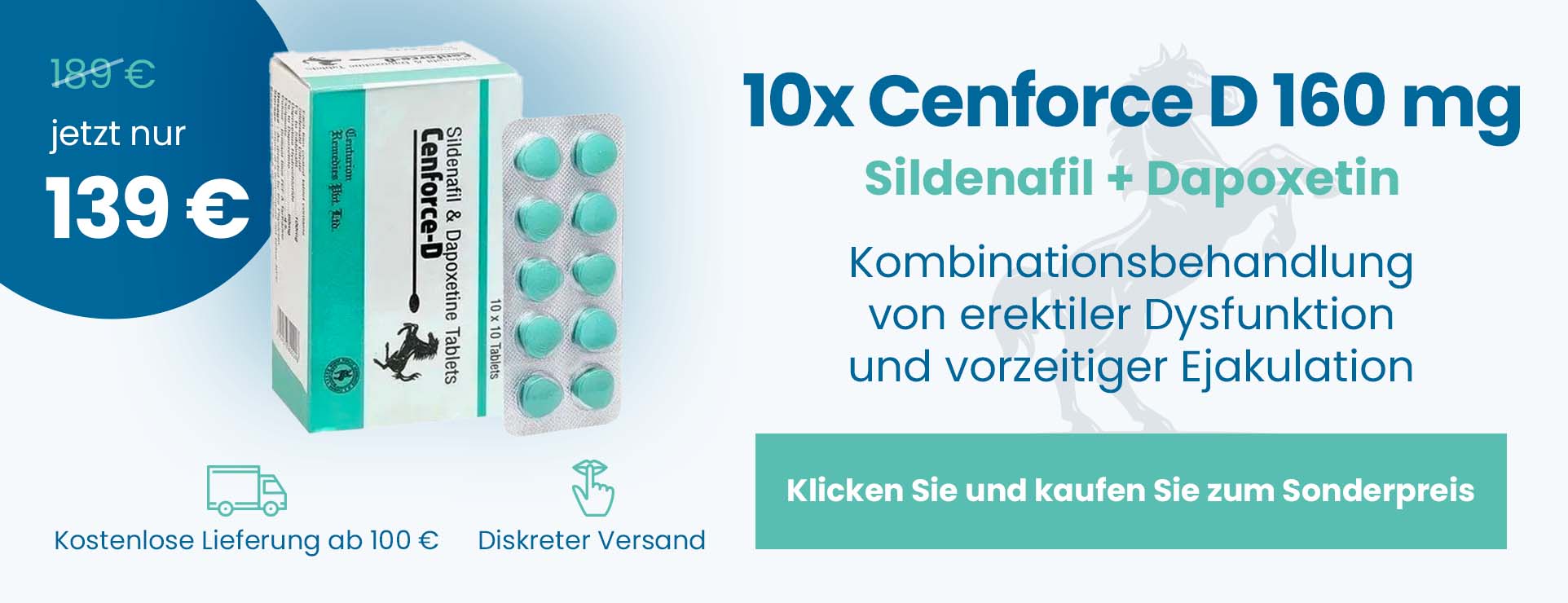 Cenforce D – Sildenafil + Dapoxetin
