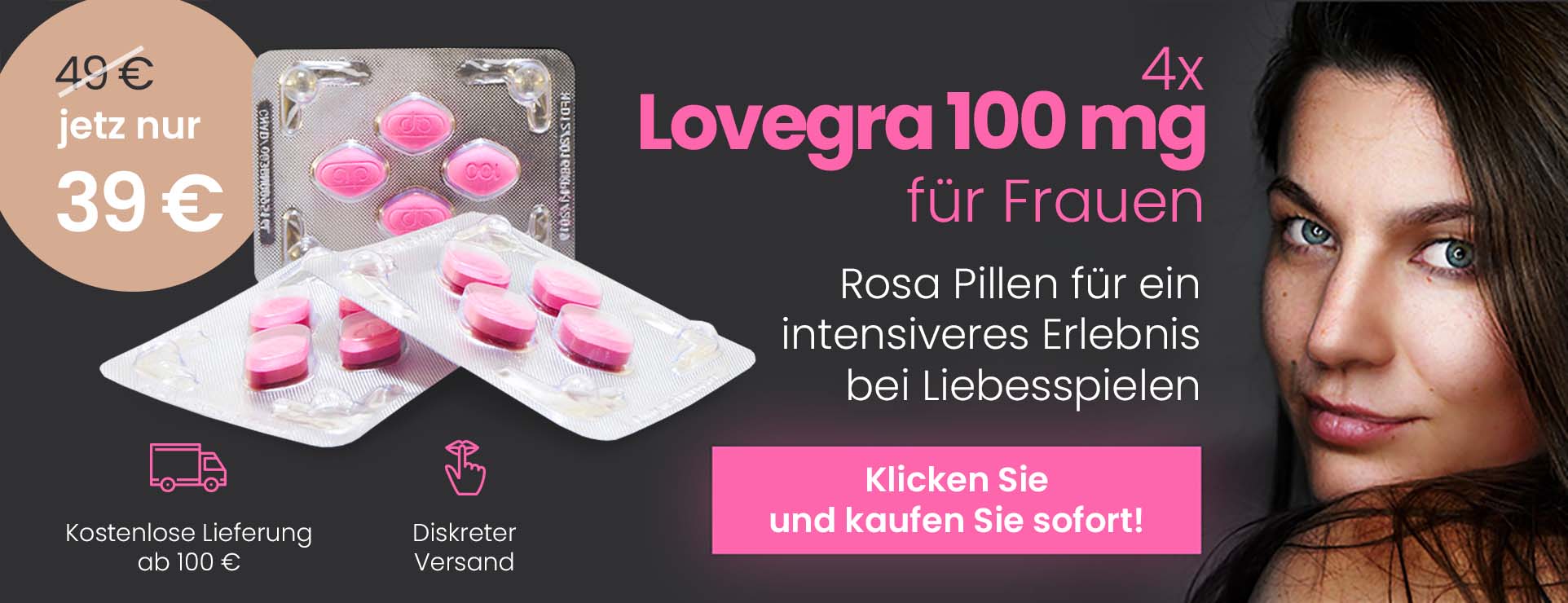 Lovegra 100 mg - Sildenafil für Frauen