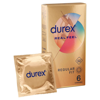 Durex Real Feel – Latexfreie Kondome 6 Stück -1